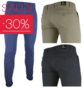 pantaloni uomo eleganti elasticizzati