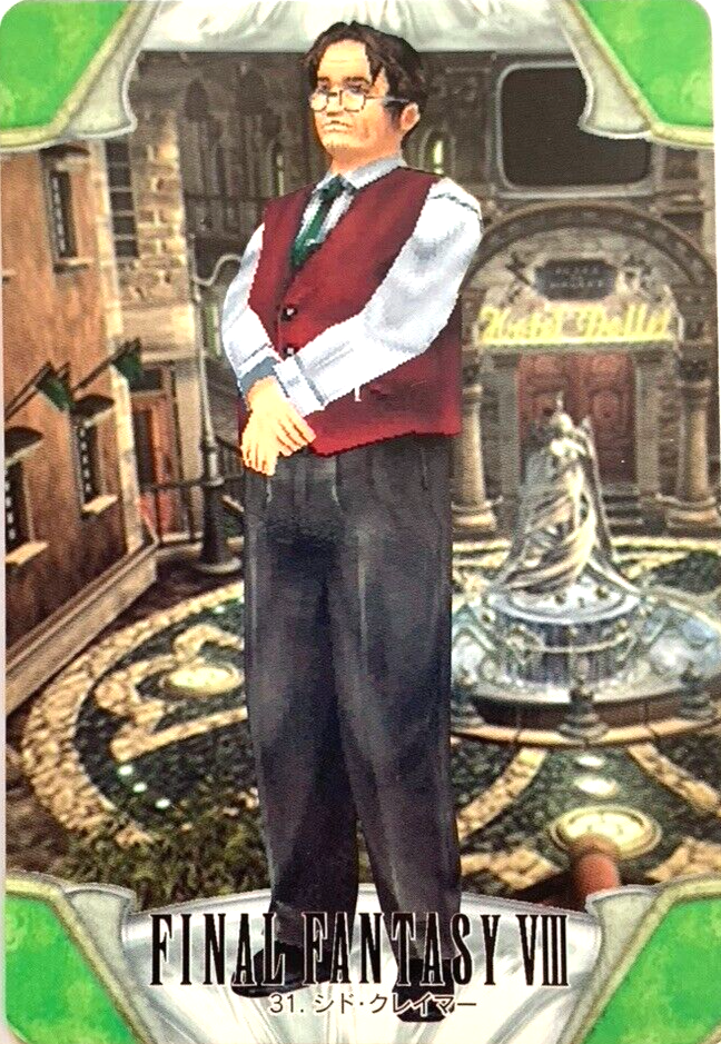 Cid Kramer FINAL FANTASY VIII FF8 SQUARE japanese 1997 card Bandai