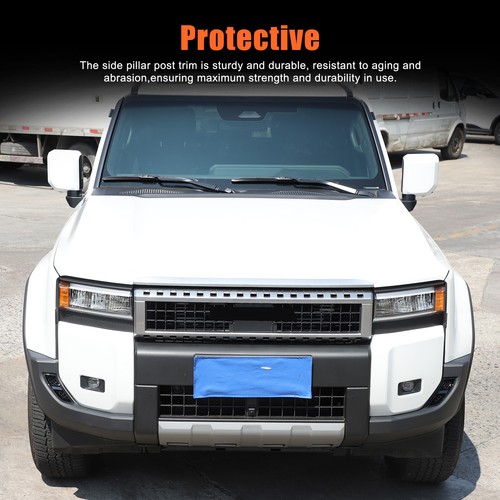 For Toyota Land Cruiser 2024-2025 LC250 Black Front bumper Side Air Outlet Trim - Picture 6 of 22