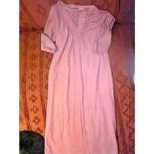 Montgomery Wards salmon color housecoat robe. Zipper Vintage thick warm