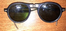 Antique Vintage Safety Goggles With Case 40s-50s era 