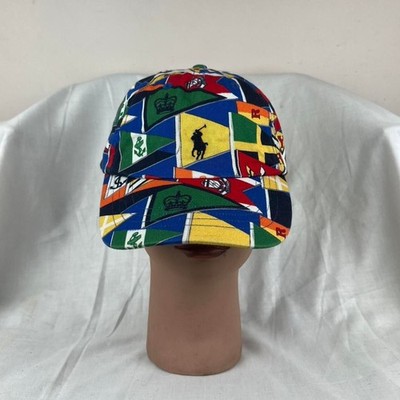 Polo Ralph Lauren Nautical Flag Multicoloured Cotton Cap Rare | eBay
