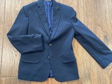Van Heusen Classic Boy's Navy 2 Button Suit Jacket Blazer Traditional Fit 8 Reg