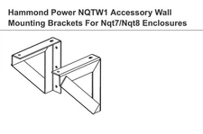 New Hammond Power Solutions HPS NQTW1 Wall Mounting Bracket For NQT7/8