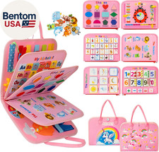 Toddler Busy Board Montessori Toys, Sensory Board Busy Book, Toys for Toddlers 3