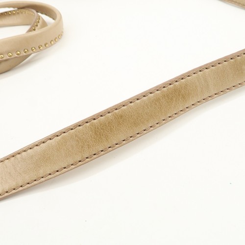 MIU MIU Logo Leather 2Way Bag Hand Bag Shoulder Bag Beige RN0728 Auth Used F/S - Picture 8 of 24