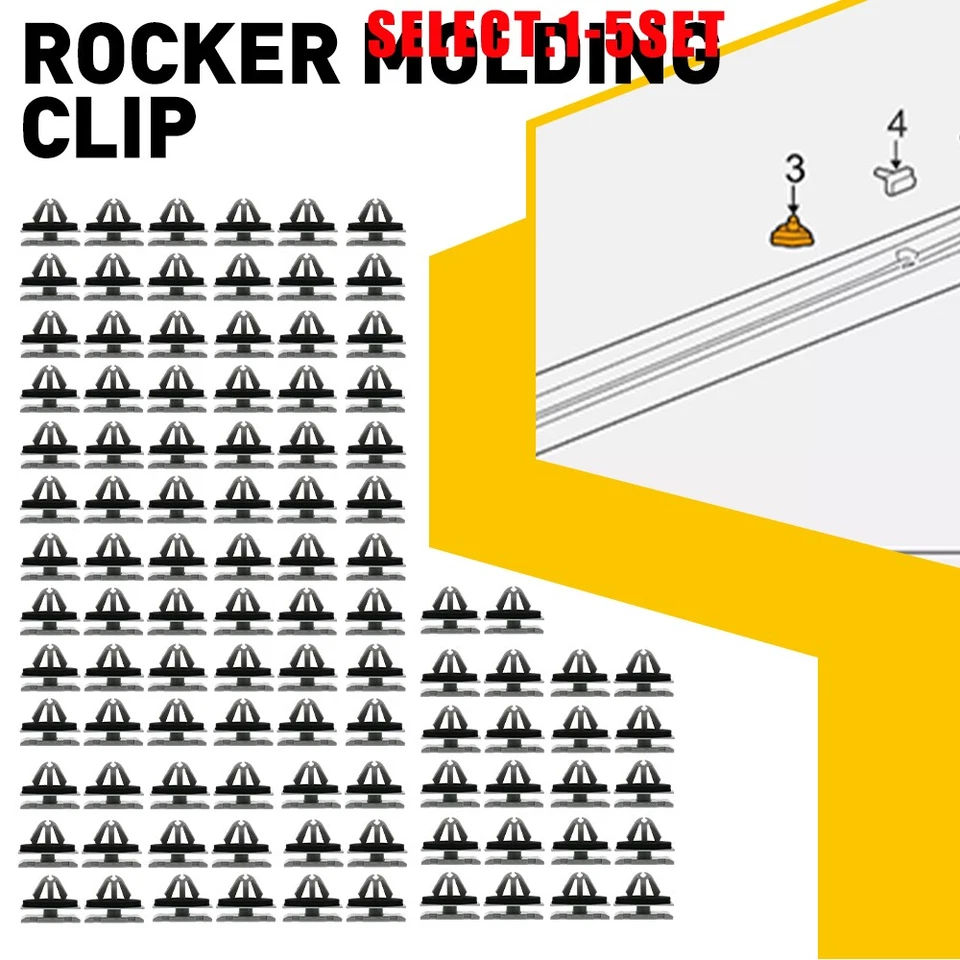 Clips de destellos de guardabarros moldeado de clip basculante para Jeep (Grand) Compass Cherokee 100X Foto 2 de 2