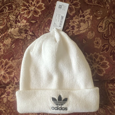 adidas Originals Trefoil Logo White Solid Kni...