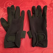 Kids Black Riding Gloves Equestrian Size Large