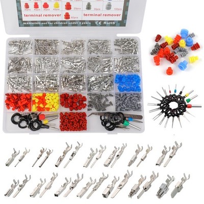 830Pcs 28value Automotive Car Electrical Terminal Pins auto Connectors Kit Me...