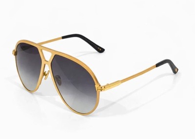 Tom Ford Xavier Sunglasses TF1060 Gold/Gray Gradient With Case New