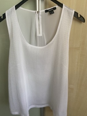 ESMARA Shirt Gr. 44/46 weiß Netzvorderteil unterfüttert NEU