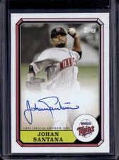 2025 Topps Archives Johan Santana 1987 Boardwalk and Baseball Auto #87BBA-JSA