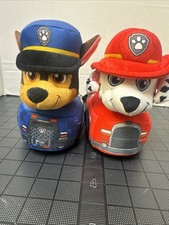 Paw Patrol Marshall Chase 3D Plush Toddler Boys Slip-on Slippers Sz 7-8