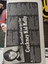 Sk200 Ephemera 1980s football picture Article  Colin Kelly Dundee