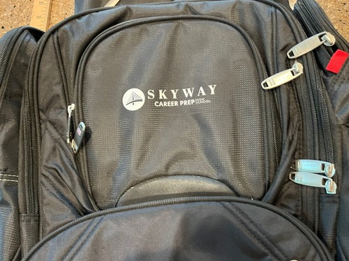 Schwarzer ELLEVEN™ "TSA Check Point Friendly" Computer College Rucksack mit Reißverschluss NEU - Bild 3 von 15