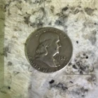 1957 Franklin Half Dollar 90% Silver Circulated 50C KM#195