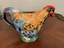 The Haldon Group Rooster Chicken Teapot Ceramic 1981 Japan