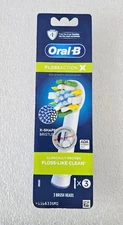 ORAL-B Flossaction Electric Toothbrush Replacement 3-Pack Brush Heads New Sealed