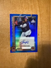 2025 Topps Pro Debut - Juan Baez - Blue Foil Auto #d 079/150