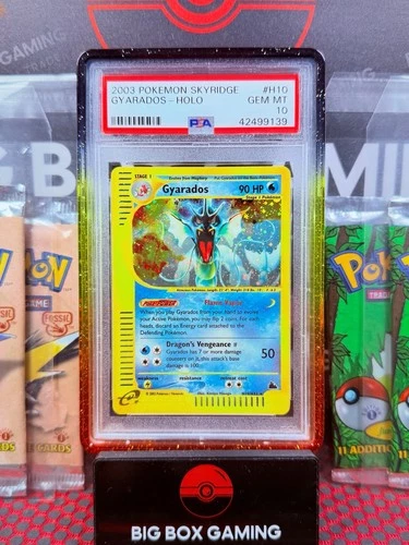 2003 Pokemon Skyridge Gyarados #H10 PSA 10 Gem Mint Perfect 💎🐉 POP - 133 SWIRL