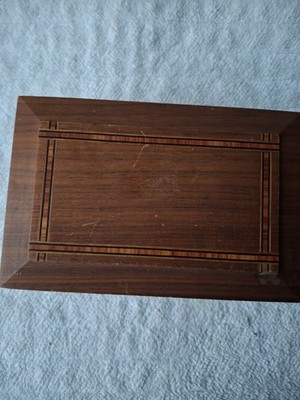 Wooden Box Organizer Handmade Sectional 7 1/2 × 5 × 3 1/2