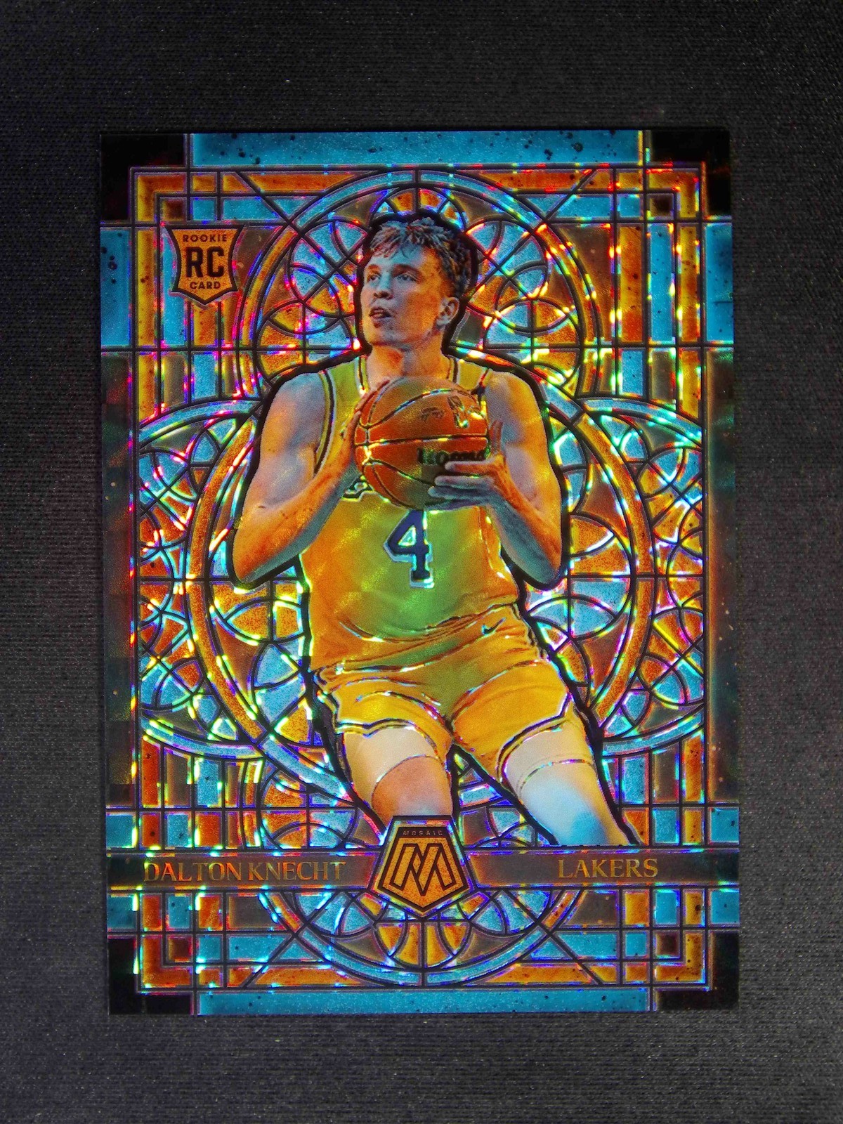2024-25 Panini Mosaic Dalton Knecht #16 RC Rookie Stained Glass Case Hit SSP