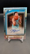 2024-25 Donruss #279 KJ Simpson Jr. Rated Rookies Silver Choice Auto Hornets
