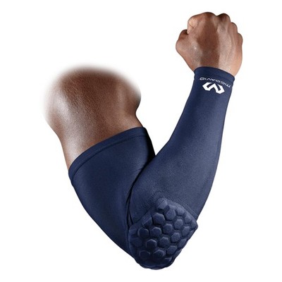 Arm Sleeve Padded Pull On Moisture Wicking Hex Shooter McDavid Navy
