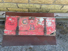 Vintage Horse Drawn Carriage Box Trunk – Original Coach Storage Chest Antique