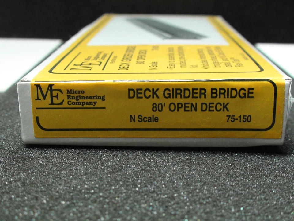MICRO ENGINEERING #75-150 N SCALE DECK GIRDER BRIDGE 80' OPEN DECK - Image 4 of 4