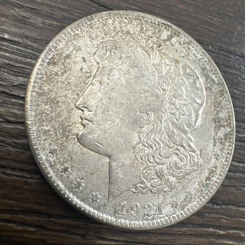 1921 Morgan Silver Dollar - 90% Silver - Philadelphia Mint BU Toner - Lot C