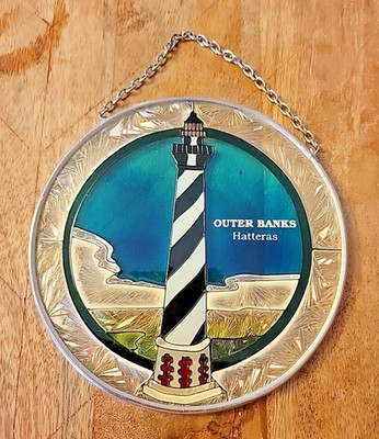 Amia Denver Co Outer Banks Hatteras Lighthouse Suncatcher Hand Painted