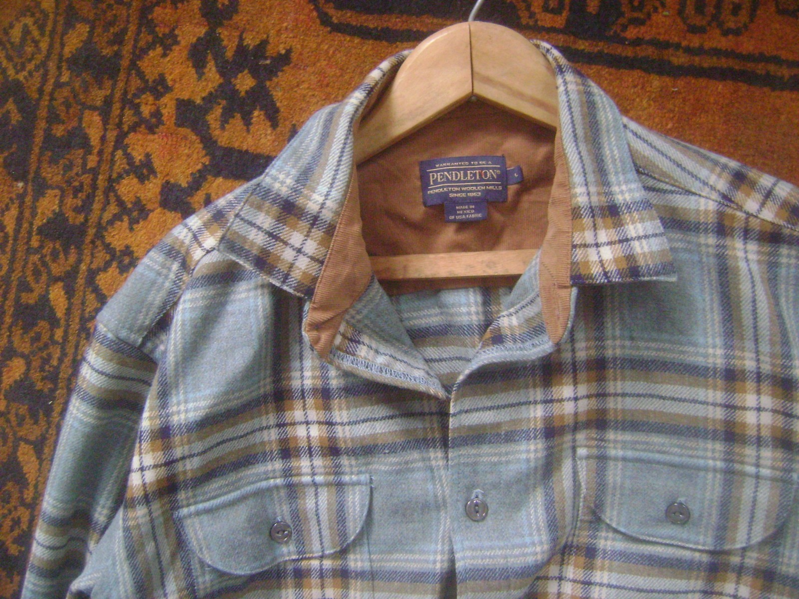 PENDLETON L "BUCKLEY" WOOL BUTTON FRONT COTTON CO… - image 1