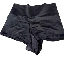 Custom High-Waisted Black Pole Burlesque Dance Shorts Super Short, Cheeky, S