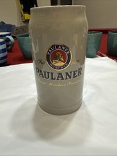 Piedra de cerveza Paulaner Munchen hecha en Alemania 44 OZ = 5 1/2 tazas ¡NUEVA!