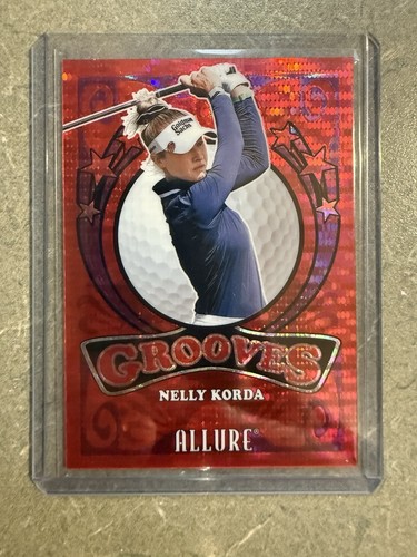 Nelly Korda [Spectrum Red] #GV-9 2026 Upper Deck Allure Grooves card