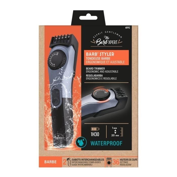 Tondeuse barbe Lithium THE BARB' XPERT 6042 pour une coupe précise en 19 hauteurs