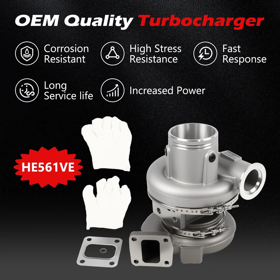 HE500VG HE561VE Turbo Turbocharger For 2005-2013 Cummins ISX ISX07 Volvo VNL US - Изображение 3 из 4
