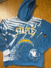 NWT NFL STAPLE LOS ANGELES CHARGERS HOODY HOODIE SWEATSHIRT, XL