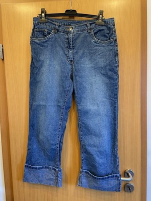 Jeans 3/4, Blau, Von Identic, Gr. 42