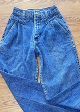 Vintage Wrangler Women's High-Waisted 3/4 Western Jeans Made in USA 100 Cotton