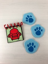 Vintage 1998 "Blues Clues" Steve's Handy Dandy Notebook - With 3 Paw Prints