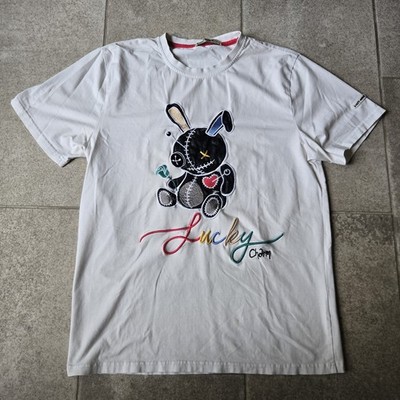 Black Keys BKYS Lucky Charm T Shirt White Sz Medium Streetwear