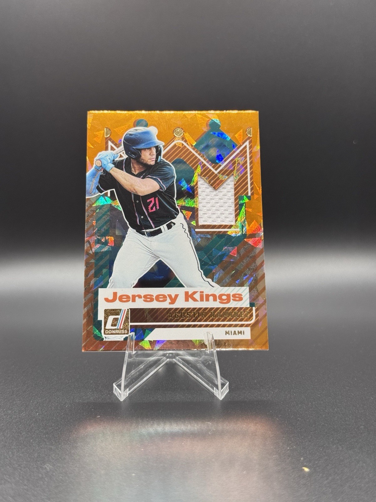 2025 Panini Donruss - Jersey Kings Agustin Ramirez #JK-AR Orange Ice (RC)