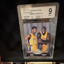 Topps 2000 California Dreamin' Insert TC1 Kobe Bryant Shaq O'Neal IGC 9