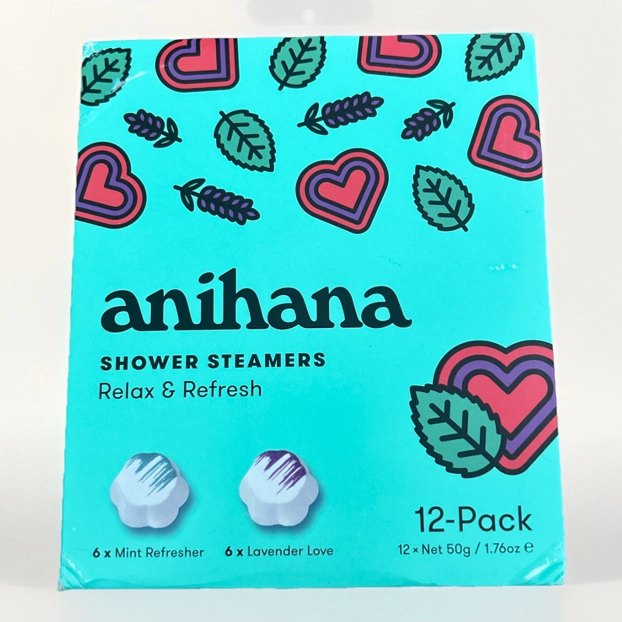 Anihana Shower Steamers Relax & Refresh , 5 x Mint Refresher & 6 x Lavender Love
