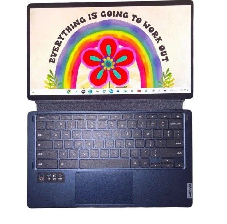 Lenovo - IdeaPad Duet 5 Chromebook 2-in1 Laptop 13.3” Full HD Touchscreen Aqua - Image 3 of 4