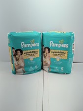 Pampers Swaddlers Diapers Size 5, 2 Packs Of 19. 38 Pieces Total