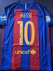 Lionel Messi Signed Autograph AUTO UNICEF NIKE Soccer Jersey Beckett BAS COA L01